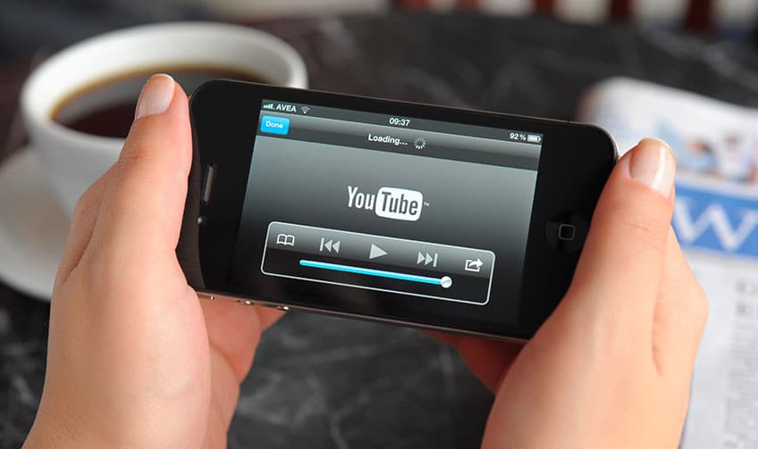 online video youtube on phone